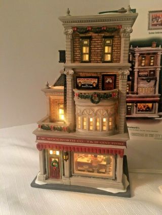 DEPT 56 CHRISTMAS IN THE CITY - WOOLWORTH ' S DEPT STORE 59249 VERY RARE RETIRED 4