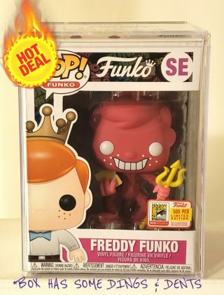 Funko Pop Fundays 2018 Freddy Funko Cuphead Red Devil Le 500 W/imperfect Box