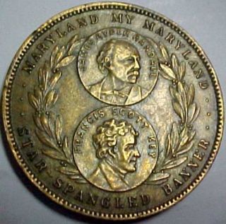 1915 MARYLAND AT PANAMA PACIFIC EXPOSITION BRONZE SO - CALLED - DOLLAR HK407 2
