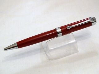 Aurora Talentum Ballpoint Pen In Red Resin With Platinum Plated Accents