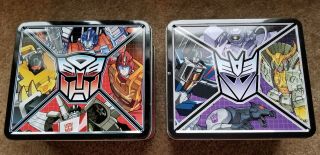 G1 Transformers Tin Lunch Boxes