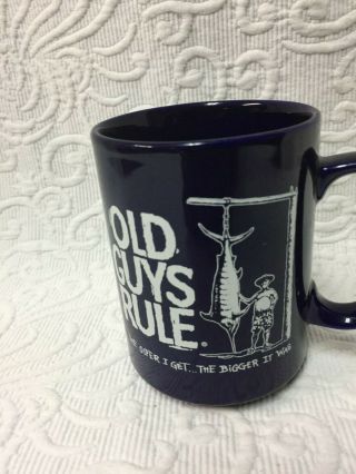 Old Guys Rule Blue Coffee Tea Mug - The Older I Get.  The Bigger It Was