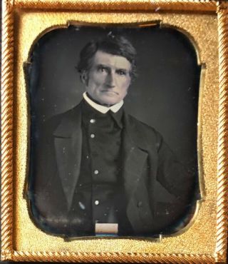Whole Case 6th Plate Portrait Gentleman - Name & Date Pictured In Photograph 1850
