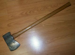 Antique J.  B.  Stohler Hand Forged Single Bit Axe Collector