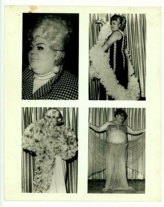 Female Impersonator Darling Dimples,  Drag Queen Truck Driver Vtg Photo Gay Int.