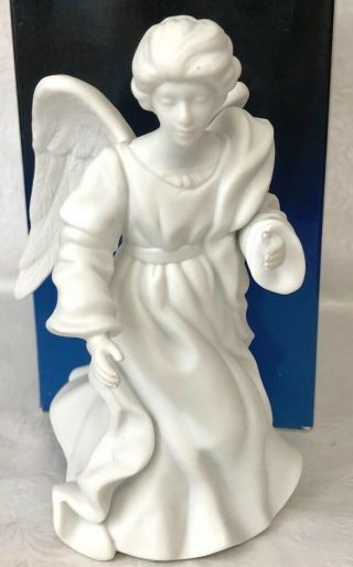 Vintage Avon Nativity Collectibles " The Standing Angel " White Porcelain Figurine