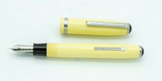 Esterbrook,  Purse Pen,  Yellow W/chrome Plated Trim