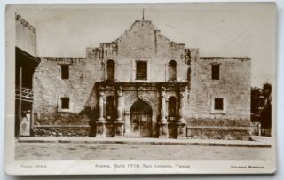 Old Postcard Alamo San Antonio Texas Davidson Bros Real Photographic Series 1908