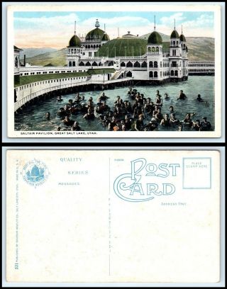 Utah Postcard - Salt Lake City,  Salt Air Pavilion N21