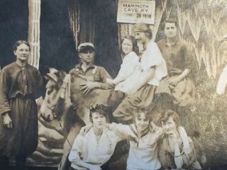 1916 Mammoth Cave Kentucky Party Photograph Rare Souvenir Photo Antique 7