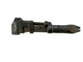 Antique Vintage Psw & Co Monkey Pipe Wrench Adjustable Cleveland Ohio 7 " Long