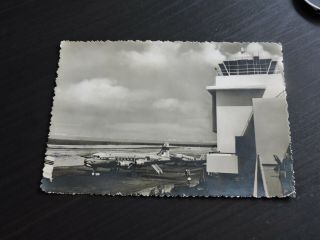 1952 Venezuela Airport Rppc,  Stamp To Us Pan Am Airplanes Photo Postcard