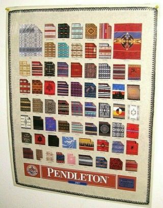 Vintage (2007) Pendleton Woolen Mills Indian Wool Blanket Coll.  Laminated Poster