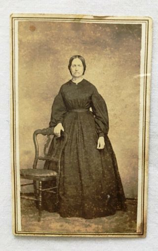 Civil War Cdv Photograph Of A Lady,  Staunton,  Va Photographer