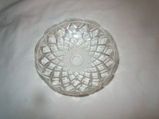 Large 6 " Vintage Crystal Bobeche No Pin Hole Chandelier/lamp/candle Holder Part