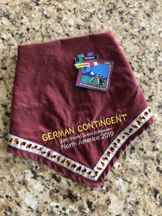 World Scout Jamboree 2019 Official Contingent Neckerchief And Patch: Germany