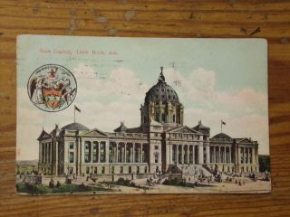 Vintage Postcard State Capitol,  Little Rock,  Ark.