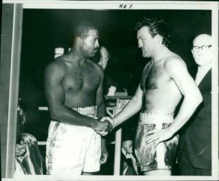 Brian London With Roger Rischer - Vintage Photo