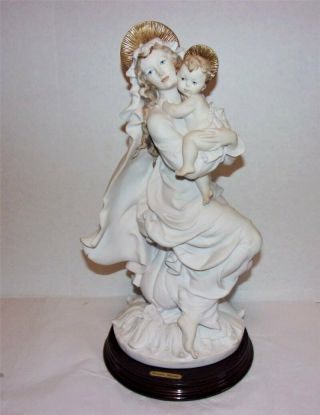 1982 Giuseppe Armani Madonna And Child Figurine 14 Inches Florence Italy