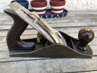STANLEY BAILEY No 4 1/2 TYPE 18 SMOOTH BOTTOM HAND PLANE 3