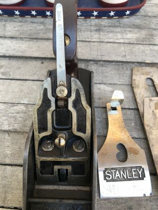 STANLEY BAILEY No 4 1/2 TYPE 18 SMOOTH BOTTOM HAND PLANE 7