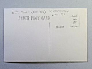 U.  S.  S.  Mills Operation Deep Freeze Dec.  1966 Real Photo Postcard 491 2