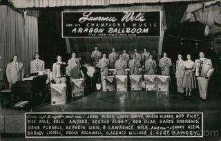 Rppc Lawrence Welk And His Champagne Music; Aragon Ballroom,  Lick Pier,  Ocean Park