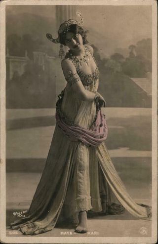 Actress Rppc Mata Hari Rotograph Wwi Real Photo Post Card The Rotograph Co.