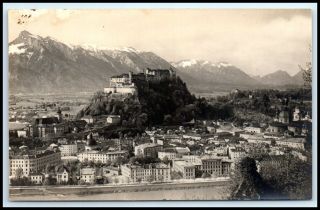 Austria Postcard - Salzburg,  Kapuzinerberg Rppc (g8)