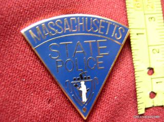 Ma Massachusetts State Police Trooper Proud Mini Shirt Lapel Patch Badge Pin