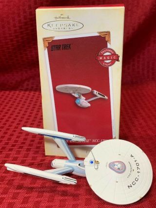 2005 Uss Enterprise Ncc - 1701 - A Hallmark Ornament Star Trek Nib