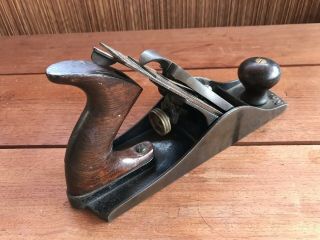 Antique Stanley Bailey No.  4 1/2 Smoothing Plane,  Sharp Blade,  User Ready 3