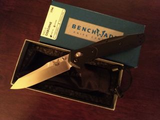 Benchmade 940 - 2 Osborne Axis Lock Knife Black G - 10 (3.  4 " Satin) 940 - 2