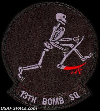Usaf 13th Bomb Squadron - B - 2 Spirit Stealth Bomber - Whiteman Afb - Patch