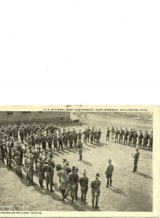 Postcard U.  S.  National Army Cantonment,  Camp Sherman,  Chillicothe,  Ohio 1918