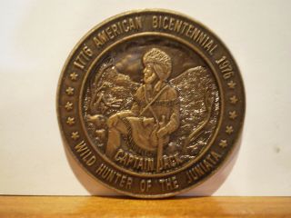 1776 - 1976 Mount Union Pa Captain Jack Hunter Bicentennial Medal Coin Token