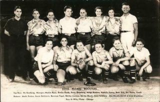 Rppc Ross & Wiley Photo Chicago,  Il Eddie Mccabe Boosters Girls Baseball Aagpbl?