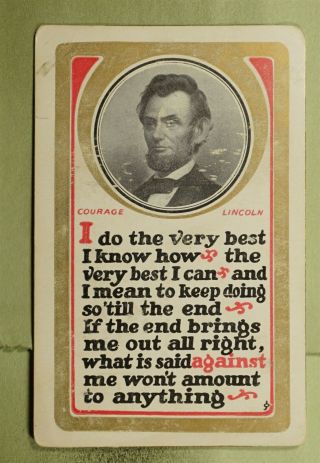 Dr Who Abraham Lincoln Memoriam Postcard E25552