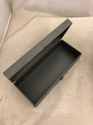 Shure Metal Case With Hinge And Clasp.  Metal Box