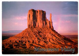 Monument Valley Arizona Postcard Buttes Canyons Utah Border Home Of The Navajo
