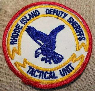 Ri Vintage Rhode Island Tactical Unit Deputy Sheriff Patch (4in)