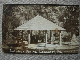 Rppc - Loganton Pa - Sulphur Spring Pavilion - Clinton County Pennsylvania - Real Photo