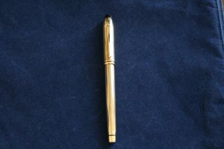 Cross Townsend Usa Gold Rollerball Pen Black Lacquer Accent