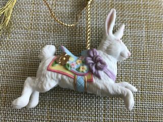 Lenox Carousel Animal Ornament - Hare (rabbit) - 1989 - No Box