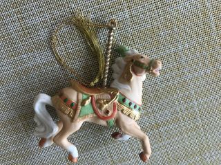Lenox Carousel Animal Ornament - Pinto Horse - 1989 - No Box
