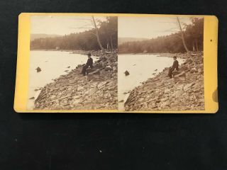 1876 Chas.  Weitfle Greenwood Lake NJ Colorado Photographer Manuscript View No.  8 2