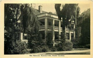The Halcyon,  Summerville,  South Carolina,  Old Postcard