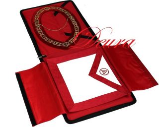 Royal Arch Masonic Collar // Apron // Case Complete Package Ra - 3000