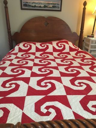 Vintage Hand Made Quilt 71” X 83”