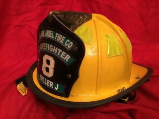 Cairns 1010 Fire Helmet Lake Ariel,  Pa Gear Firefighter Fireman With Goggles